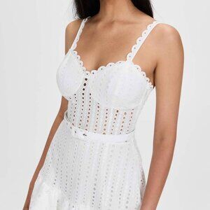 Charo Ruiz Marianne Dress, White Eyelet, Small